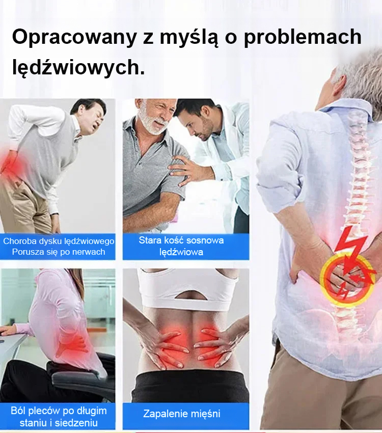 🔥Ziołowy skoncentrowany żel do naprawy kręgosłupa lędźwiowego: Łagodzi przepuklinę krążka międzykręgowego i naciągnięcie mięśni lędźwiowych już po jednej aplikacji
