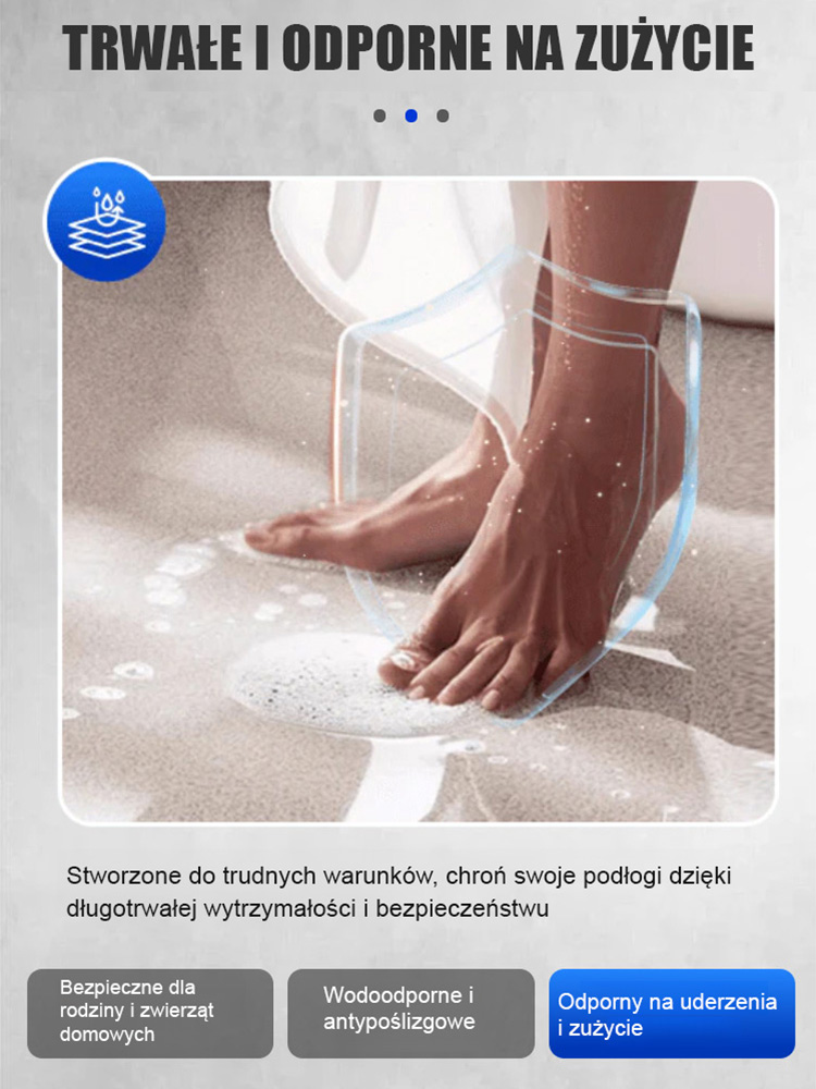 🪨Epoksydowa farba samopoziomująca do podłóg✨ Tekstura marmuru, antypoślizgowość R10, 50% zniżki na wiadro