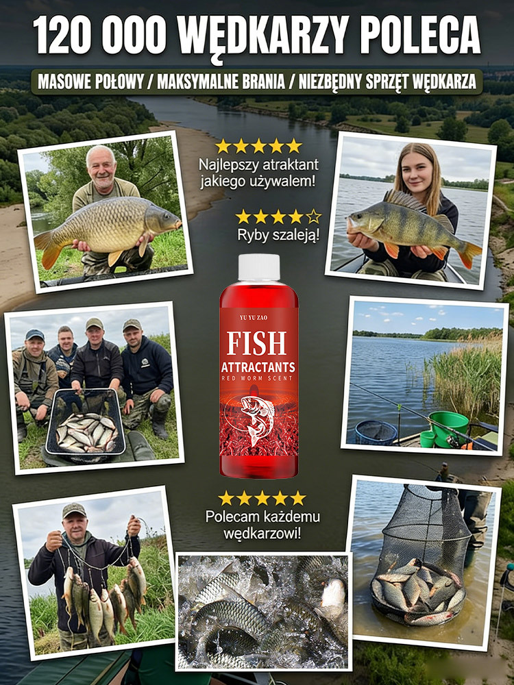 🔥 Gorąco polecany przez 120 000 wędkarzy! 🎣 Bestseller: Skoncentrowany, niezwykle skuteczny atraktor dla ryb!