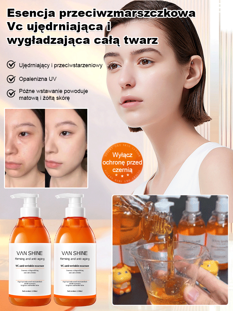 🥰VAN SHINE All-in-One Skin Renewal Essence | Uwolnij matową i wiotką skórę od niedoboru snu