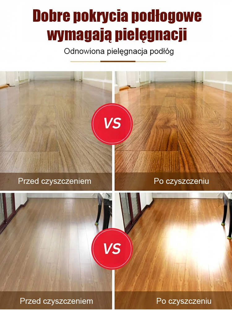 【🧴Kup jeden, drugi gratis】Niemiecki środek do czyszczenia podłóg 5 w 1 | Głębokie czyszczenie i 99% antybakteryjności • Długotrwały połysk