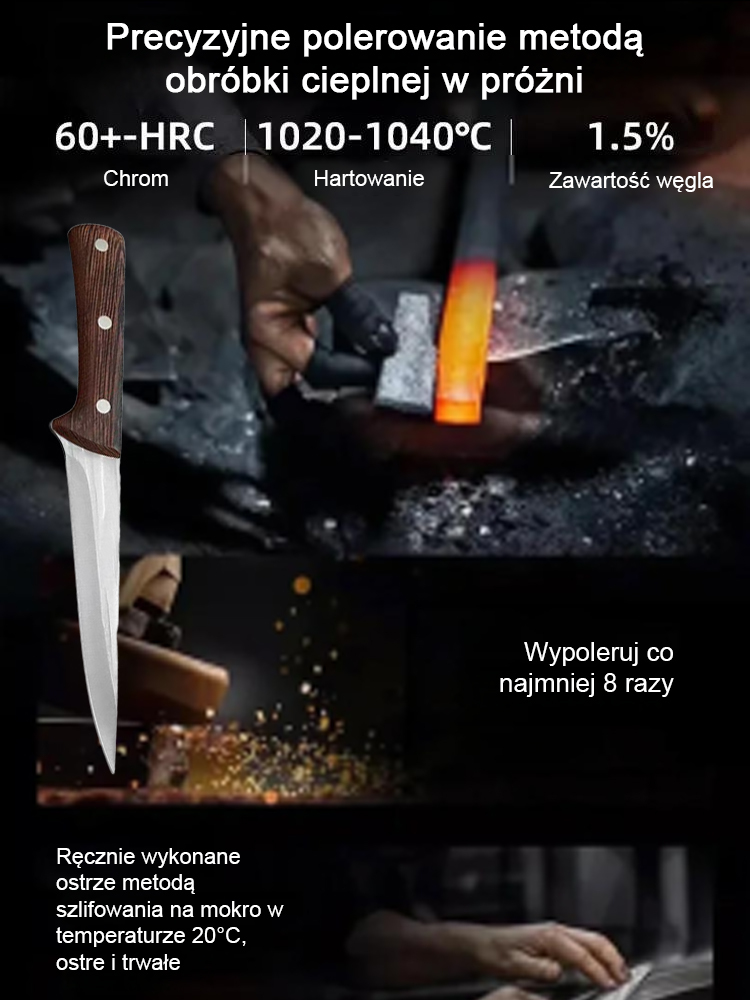【🎉50% zniżki】🔪Niemiecki nóż do kości klasy wojskowej🥩Kroi grube mięso jednym cięciem
