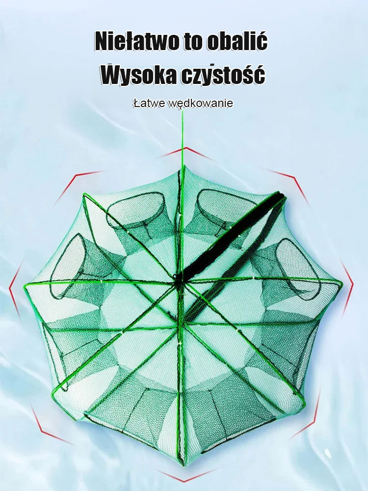 🤩Automatycznie składana klatka dla ryb🐟️, Złów 3 razy więcej ryb z jedną klatką✨️Automatyczny karmnik dla ryb bez przecieków🌊