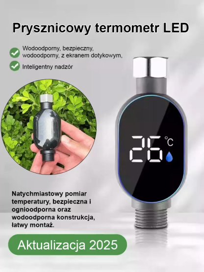 【🎉50% zniżki】✨Inteligentny wyświetlacz cyfrowy: Sprawdź temperaturę w 0,1 sekundy, pożegnaj się z nieprzewidywalnymi prysznicami z ciepłą i zimną wodą!