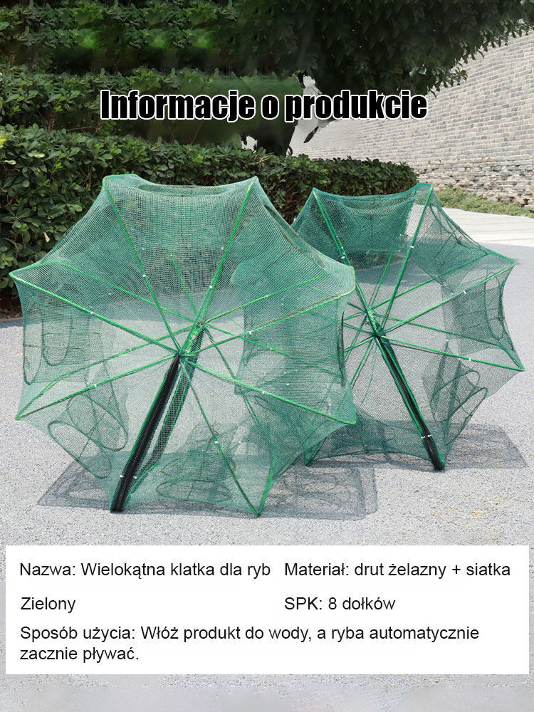 🤩Automatycznie składana klatka dla ryb🐟️, Złów 3 razy więcej ryb z jedną klatką✨️Automatyczny karmnik dla ryb bez przecieków🌊