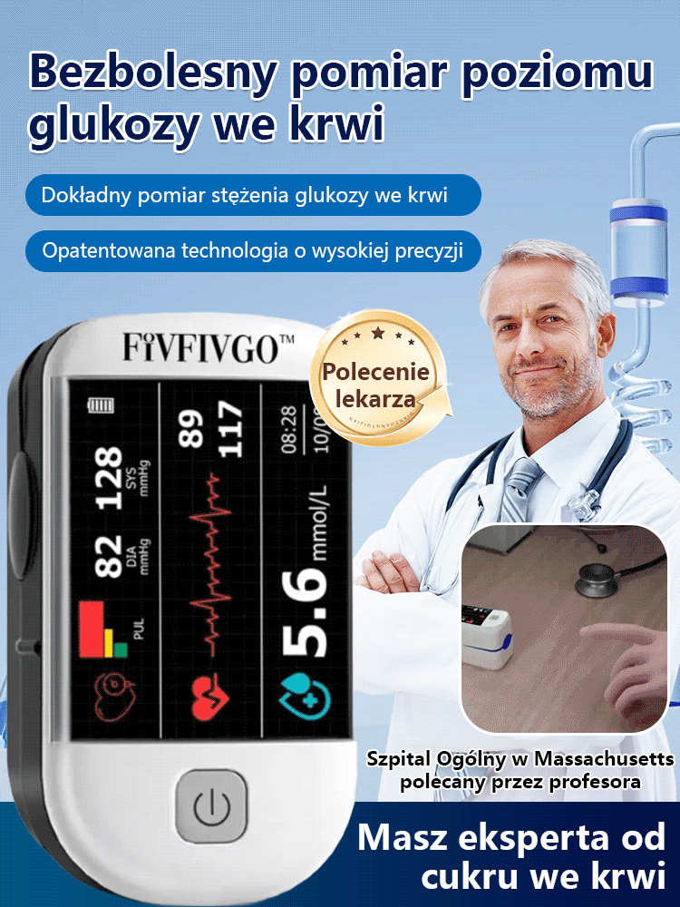 🩸 Nieinwazyjny pulsoksymetr napalcowy: Błyskawiczny pomiar w jedną sekundę – dla Twojego spokoju ducha