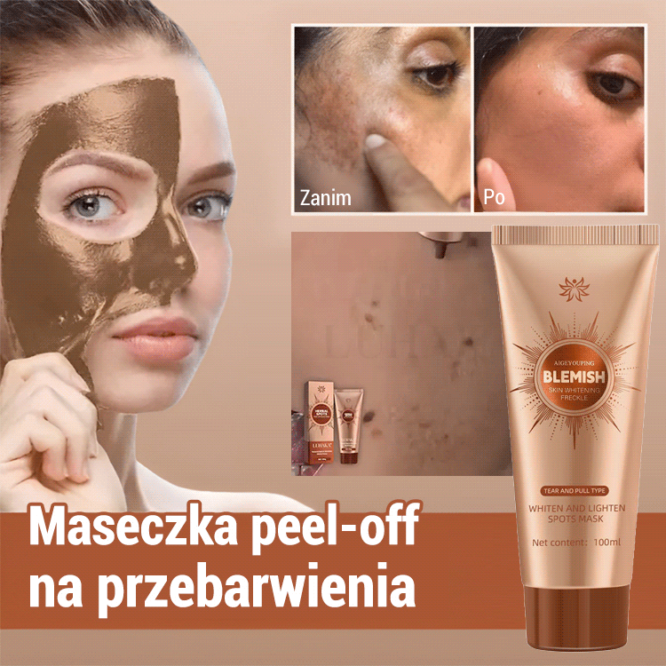 ✨Ulepszona maska ​​kolagenowa Gold: Natychmiastowe wybielanie z efektem peel-off, redukcja drobnych zmarszczek w 15 minut