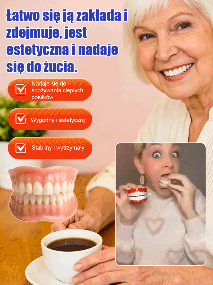 😁Wygodne, niewidoczne protezy zębowe｜3-sekundowe dopasowanie・Spersonalizowane dopasowanie🦷