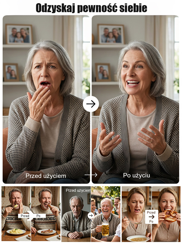 💥 90% of people choose these 3 pieces 🦷 Full-mouth realistic dentures, soft silicone, so natural you can't even tell!