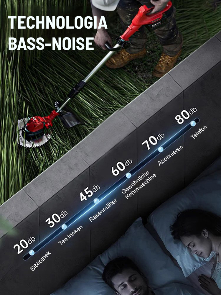 Wytrzymała i wydajna kosiarka podwaja wydajność odchwaszczania💪