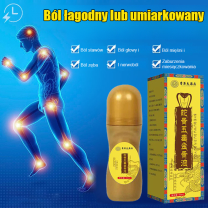 【🧴Kup jeden, drugi gratis】🦴Jedna butelka wystarcza na szyję, ramiona, talię i nogi｜Japanese Pharmacy Snake Bone Five Poison Golden Bone Oil💪