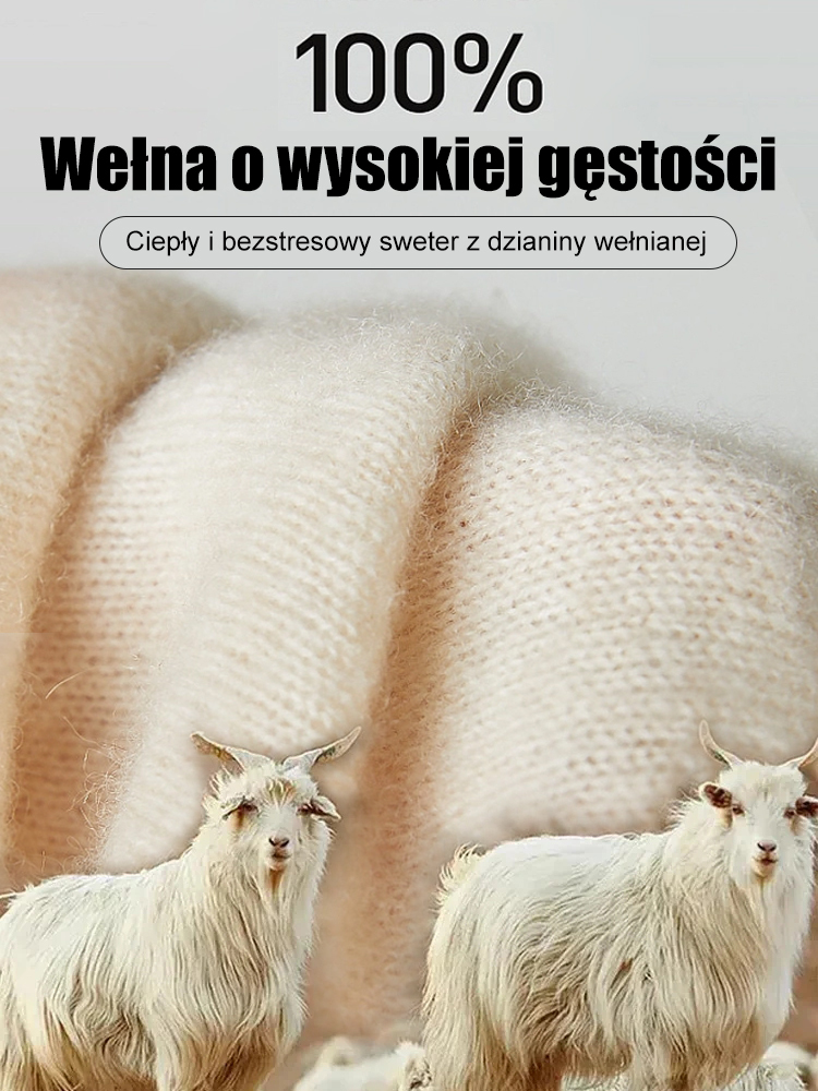 👗Minimalistyczny, jednokolorowy, wełniany sweter🧶 Lekki i ciepły, idealny do dojazdów do pracy w 1 minutę👉