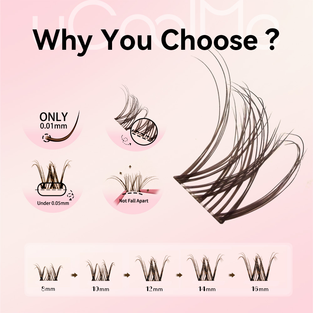 Brown Hazy Natural Wispy Lash Kit