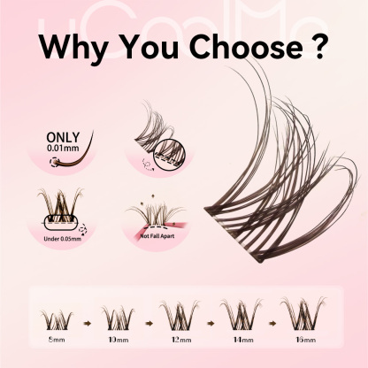Brown Hazy Natural Wispy Lash Kit