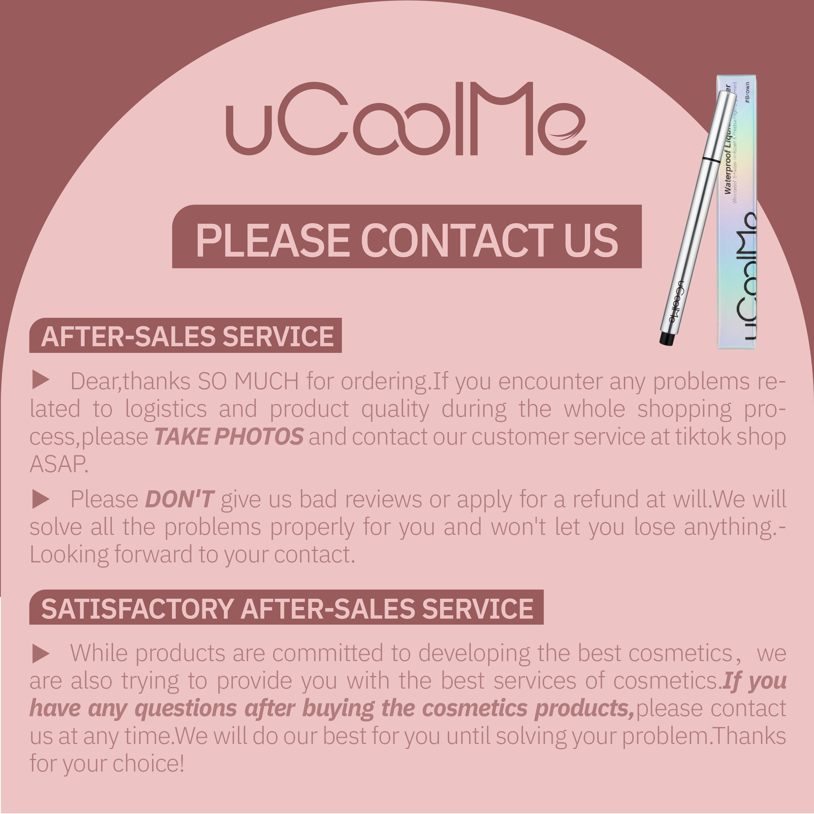 uCoolMe Waterproof Liquid Eyeliner