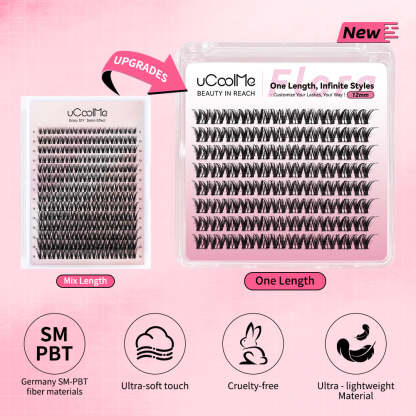 Flora 049 One Length Lashes Custom Lashes-only 8mm.