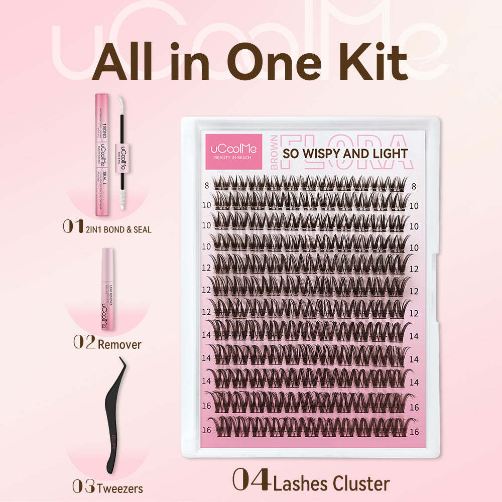 Brown Vibe-Flora 049 Lash Kit