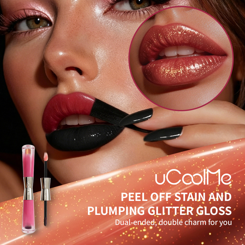uCoolMe Peel Off Stain and Plumping Glitter Gloss