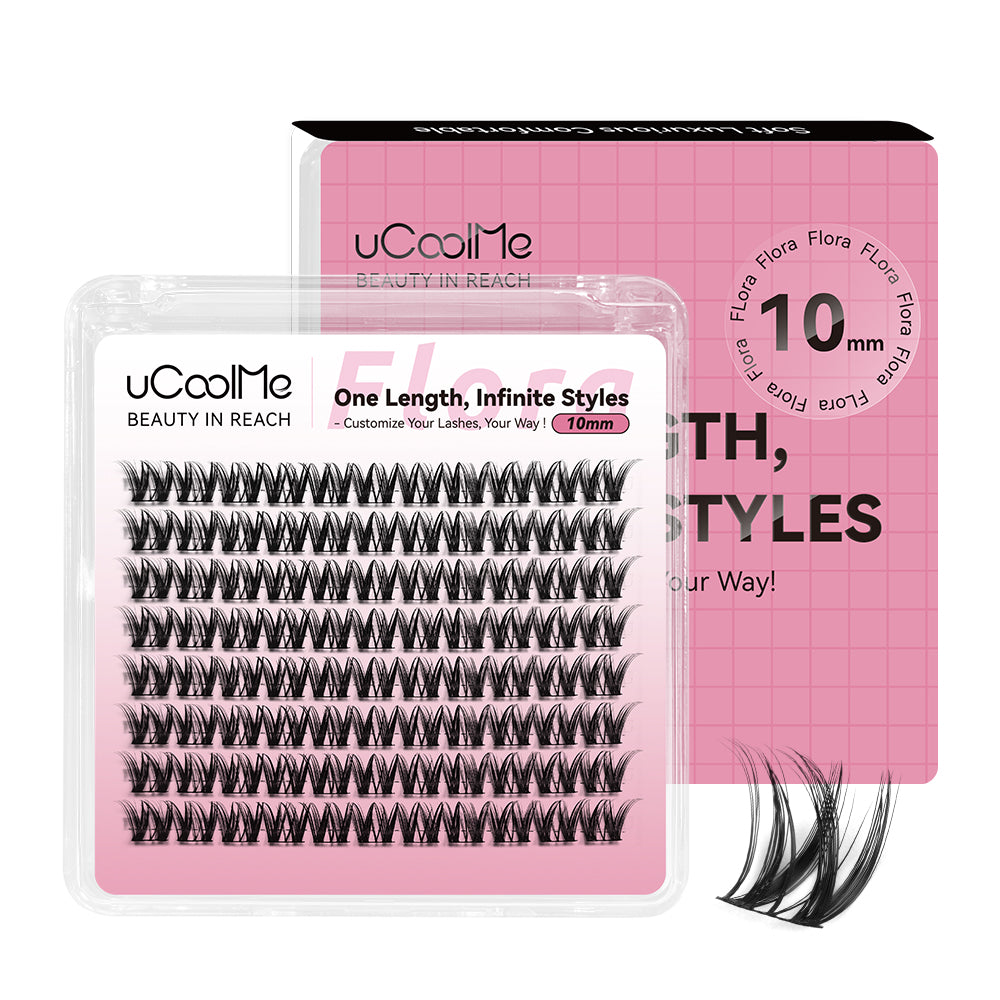 Flora 049 One Length Lashes Custom Lashes-only 8mm.