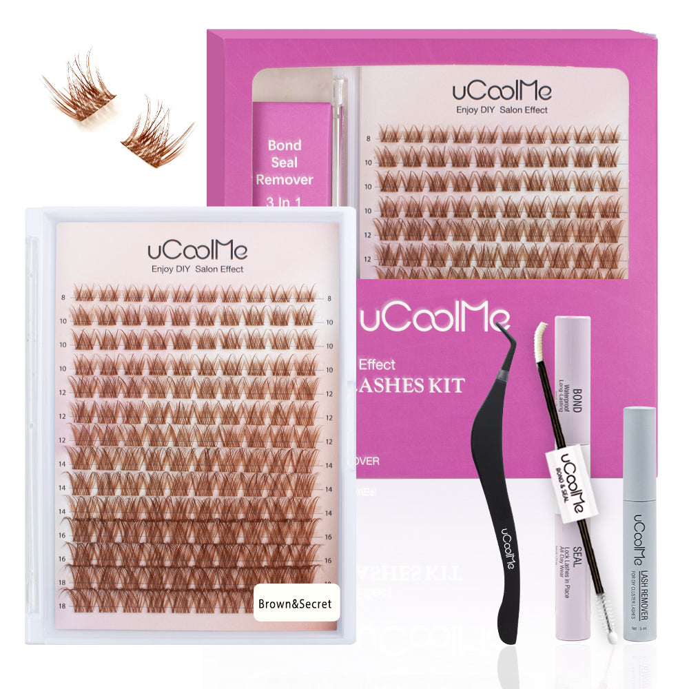 Invisible Band Secret Brown Lash Kit.