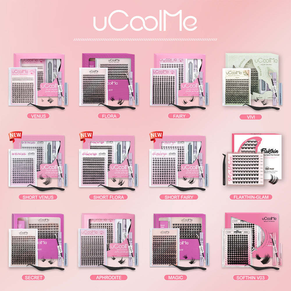 uCoolMe Lashes Clusters Eyelashes Extension customized Lashes kit