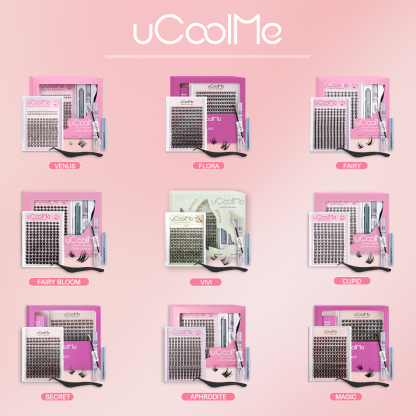 uCoolMe Lashes Clusters Eyelashes Extension customized Lashes kit