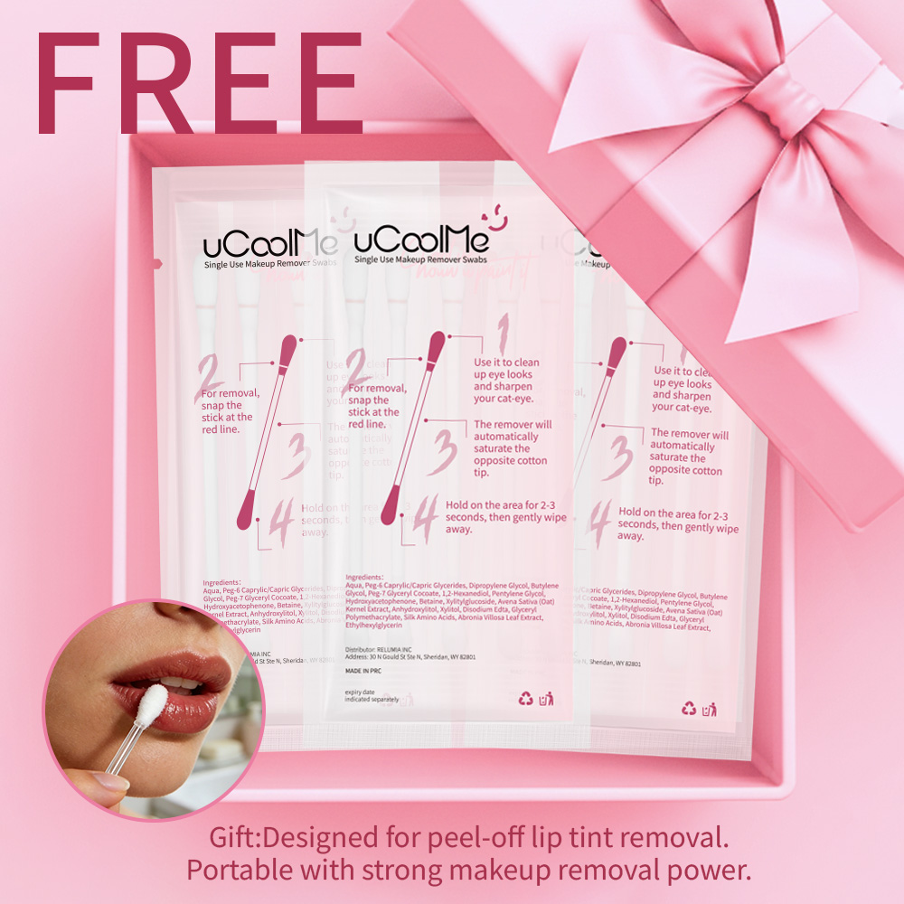uCoolMe Peel Off Stain and Plumping Glitter Gloss