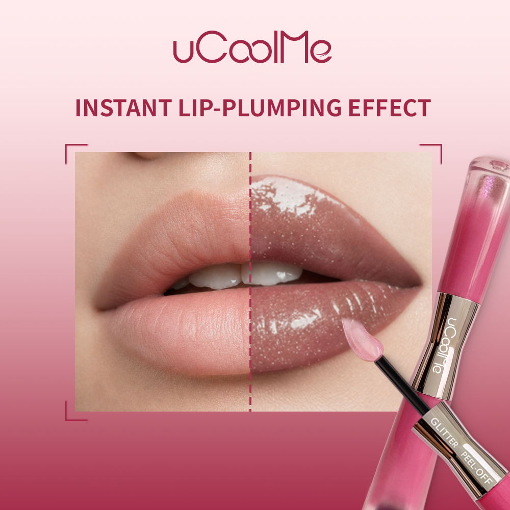 uCoolMe Peel Off Stain and Plumping Glitter Gloss