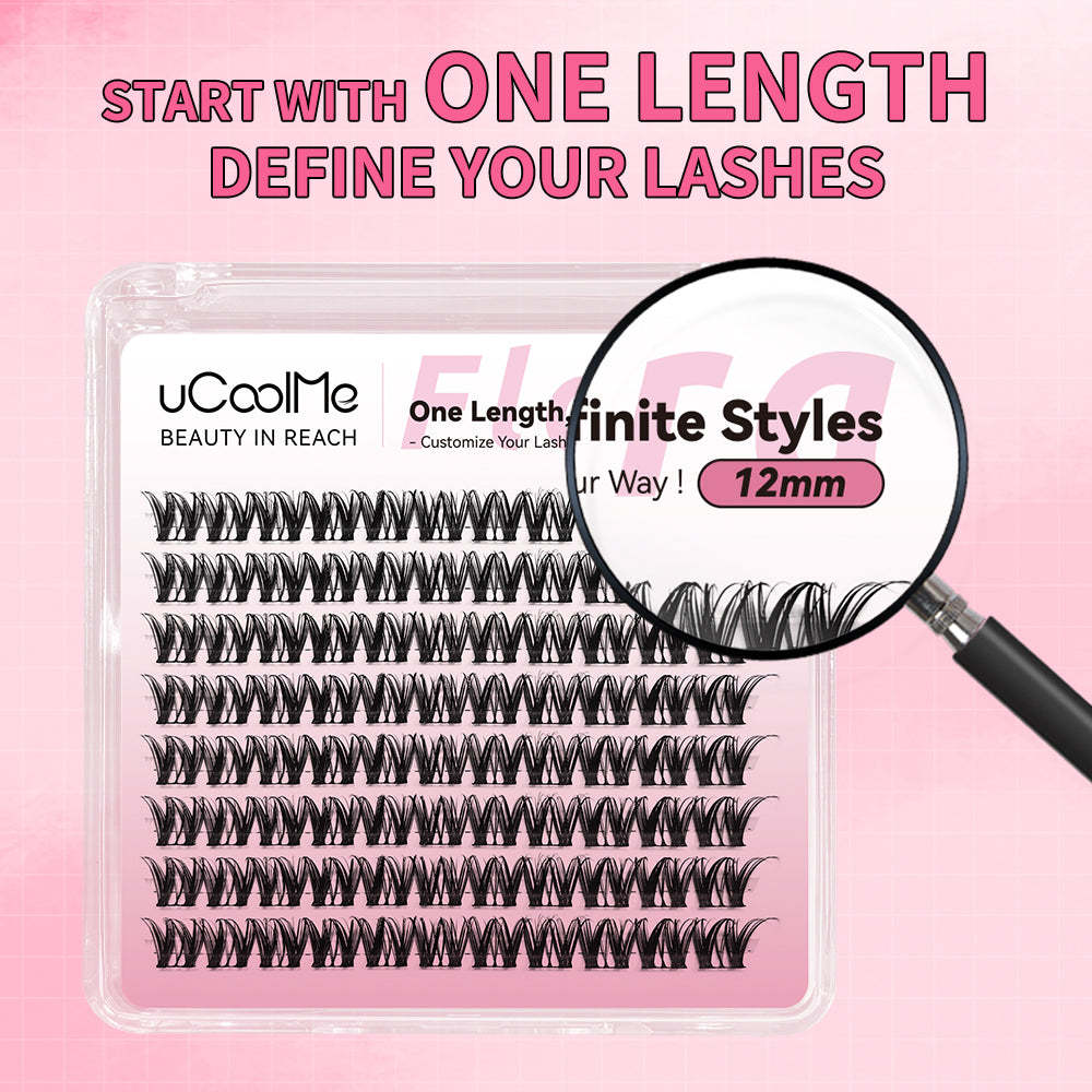 Flora 049 One Length Lashes Custom Lashes-only 8mm.