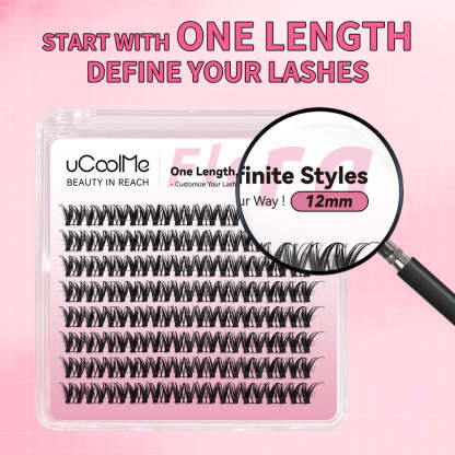 Flora 049 One Length Lashes Custom Lashes-only 8mm.