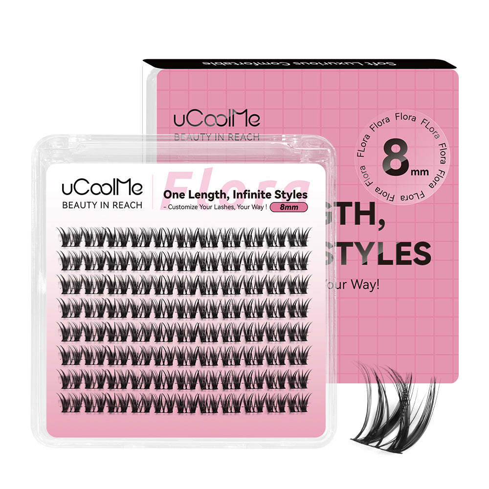 Flora 049 One Length Lashes Custom Lashes-only 8mm.