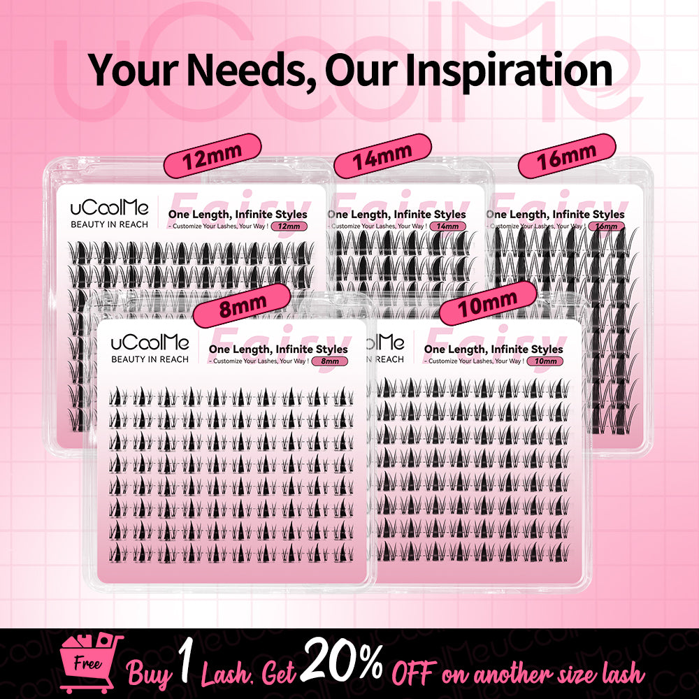 Fariy One Length Lashes Custom Lashes.