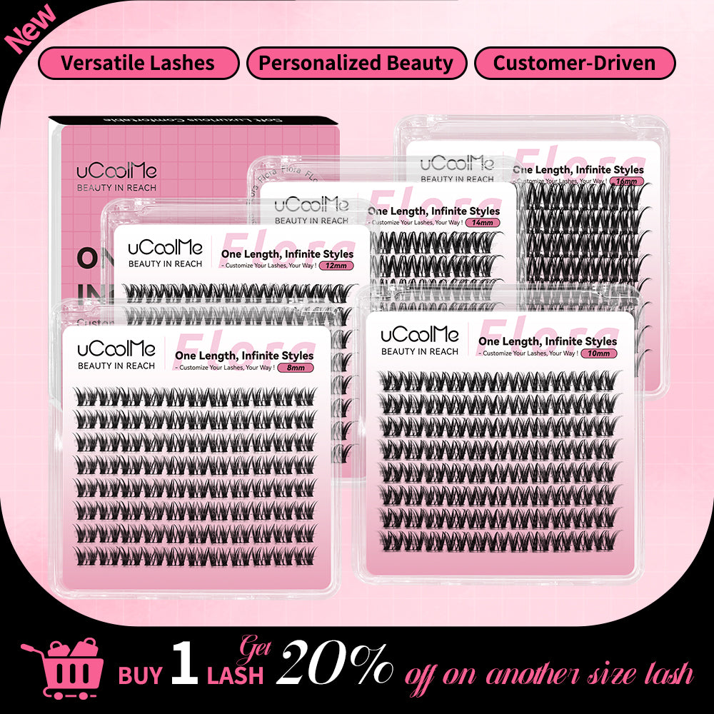 Flora 049 One Length Lashes Custom Lashes-only 8mm.