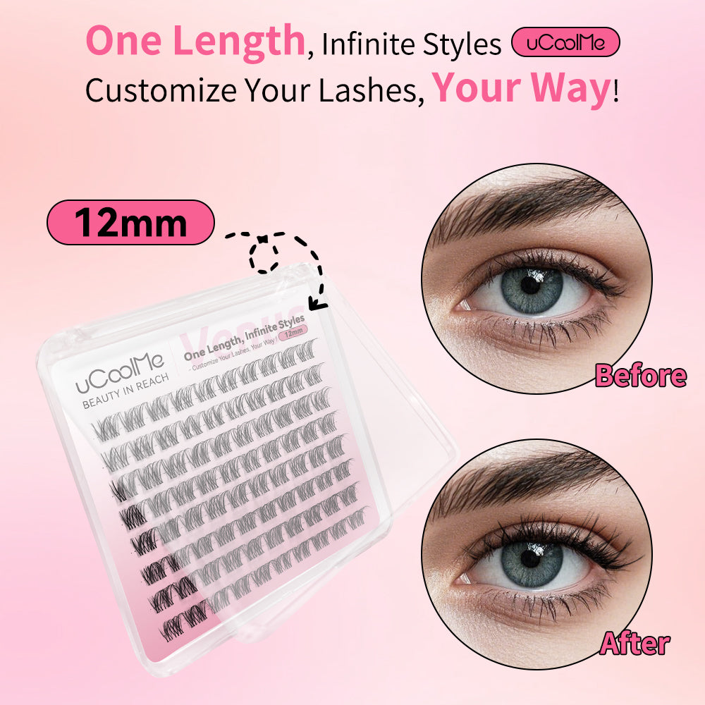 Venus One Length Lashes Custom Lashes.
