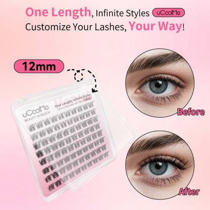 Venus One Length Lashes Custom Lashes.