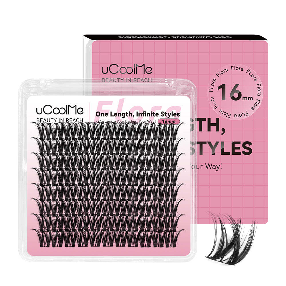 Flora 049 One Length Lashes Custom Lashes-only 8mm.