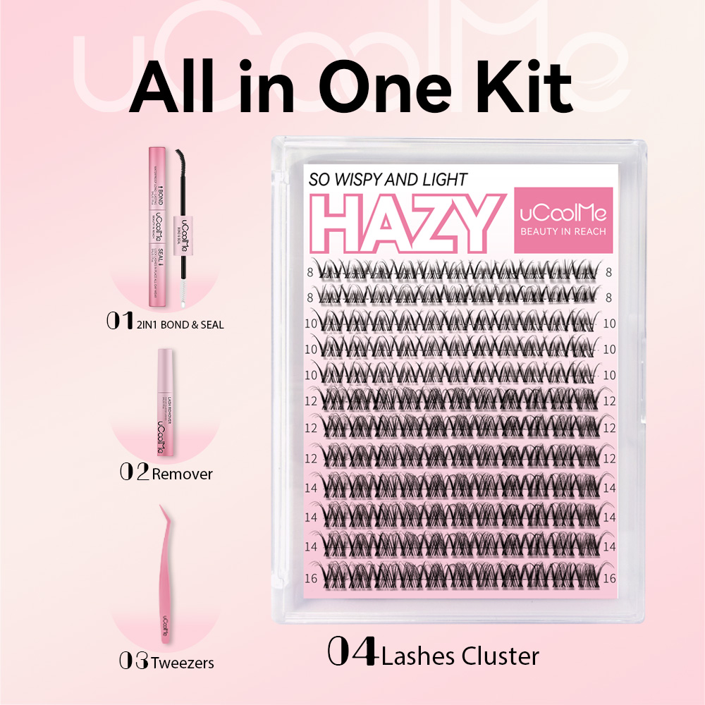 Hazy Natural Wispy Lash Kit