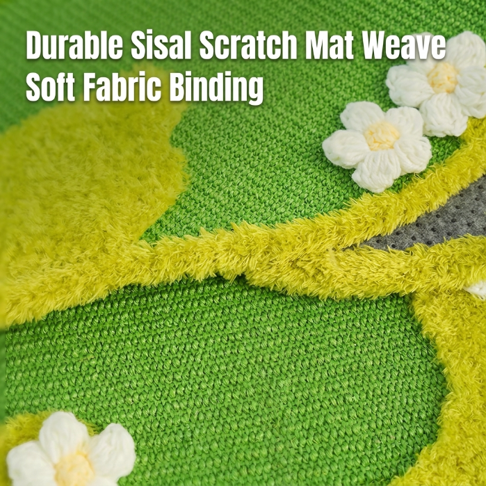 Sisal Cat Scratching Rug | Multi-Purpose Pet Mat for Cats & Owners, Scratch Pad, Cozy Cat Lounge Rug