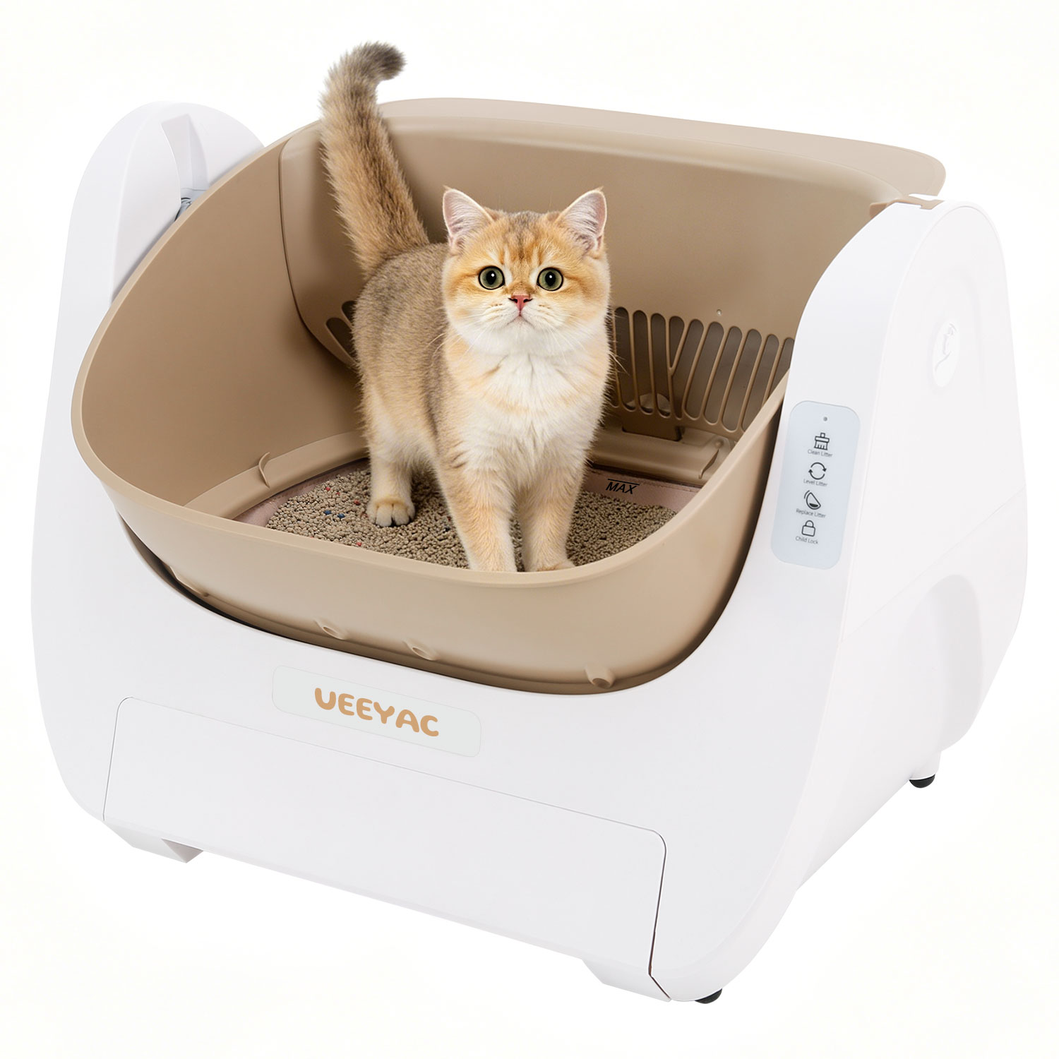 Smart Self Cleaning Litter Box for Large Cats and Multi Cat Households Extra Large Capacity Automatic Scooping Odor Control Ideal for Big Breeds Maine Coon Ragdoll