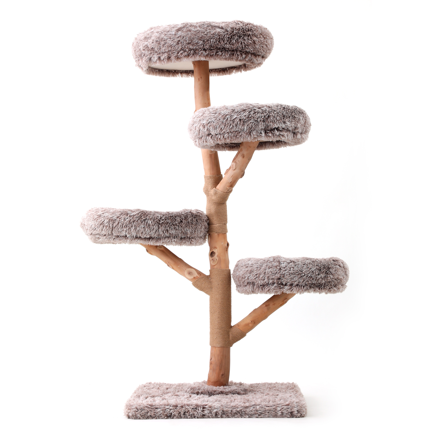 71" Solid Wood Cat Tree