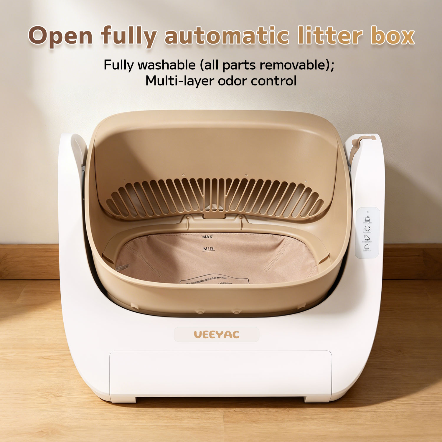 Smart Self Cleaning Litter Box for Large Cats and Multi Cat Households Extra Large Capacity Automatic Scooping Odor Control Ideal for Big Breeds Maine Coon Ragdoll