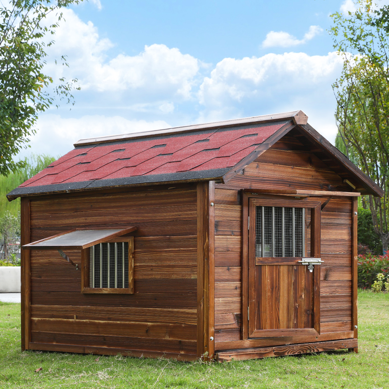 Solid Wood Dog House