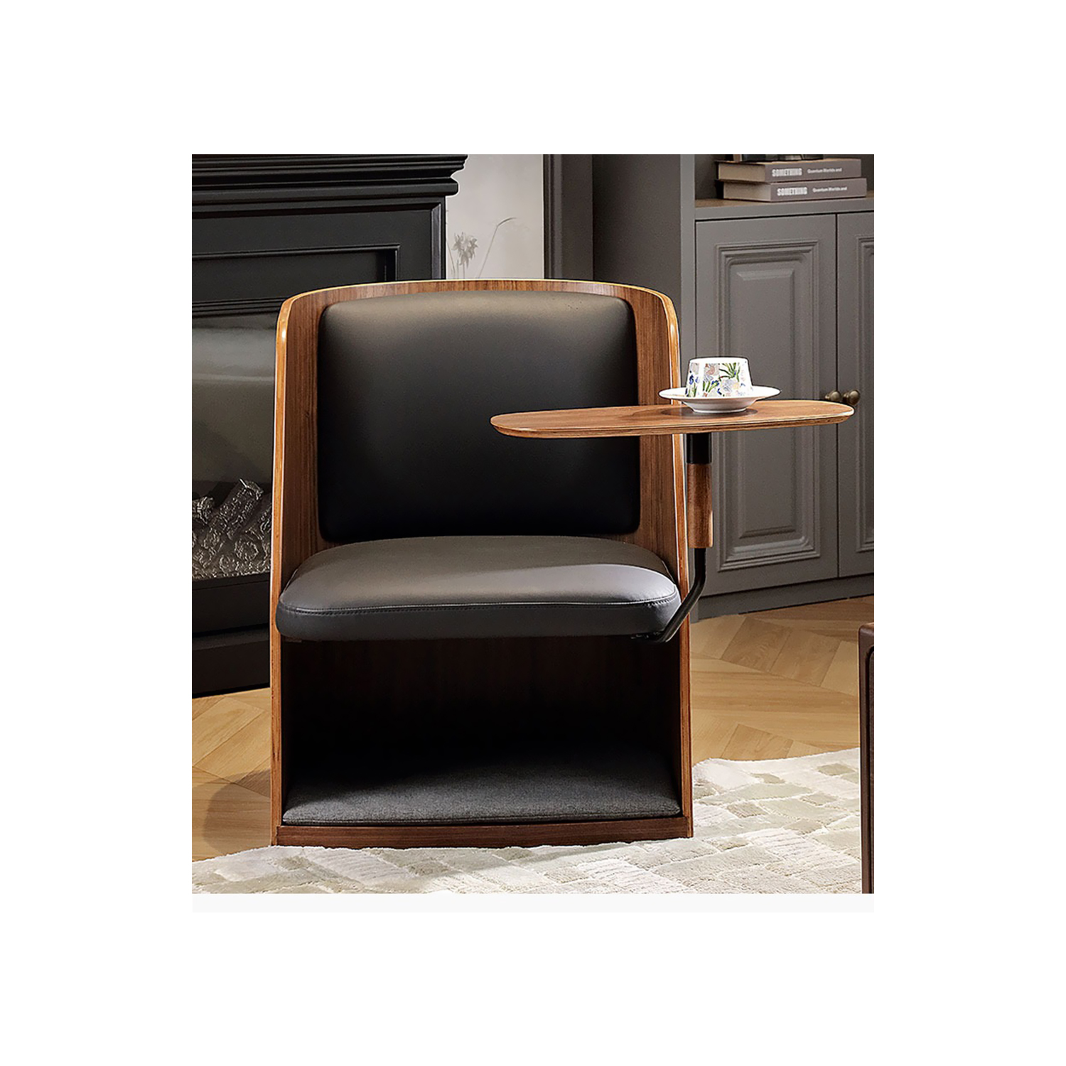 Black Walnut Human-Pet Shared Chair