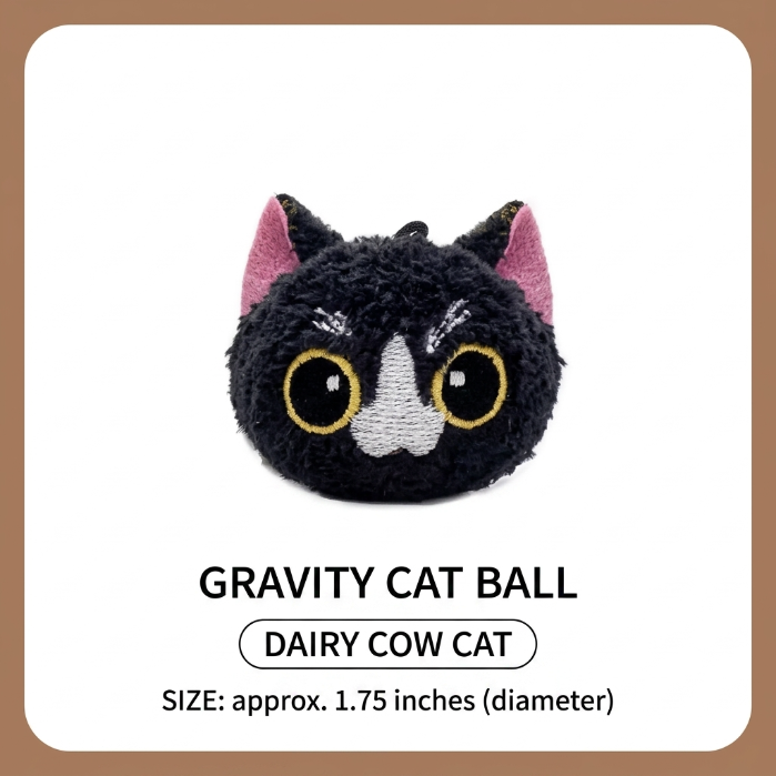 Interactive Meow Ball Cat Toy – Talking Cat Head Ball, Bite-Resistant Self-Play Toy with Sound for Cats
