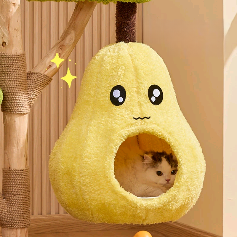 Luxury Tree Fruit Series Big Yellow Pear Cat Tree