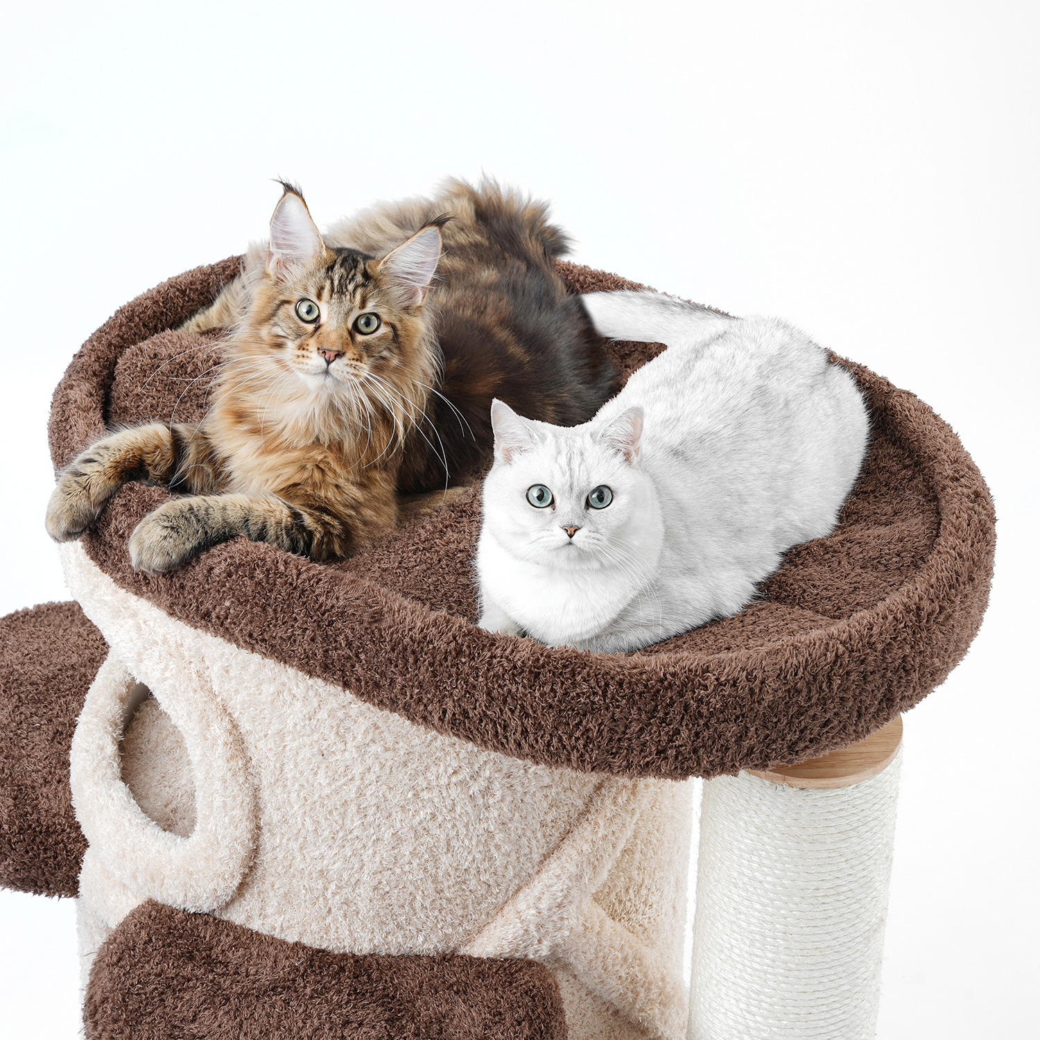 37'' H Solid Wood Cat Tree