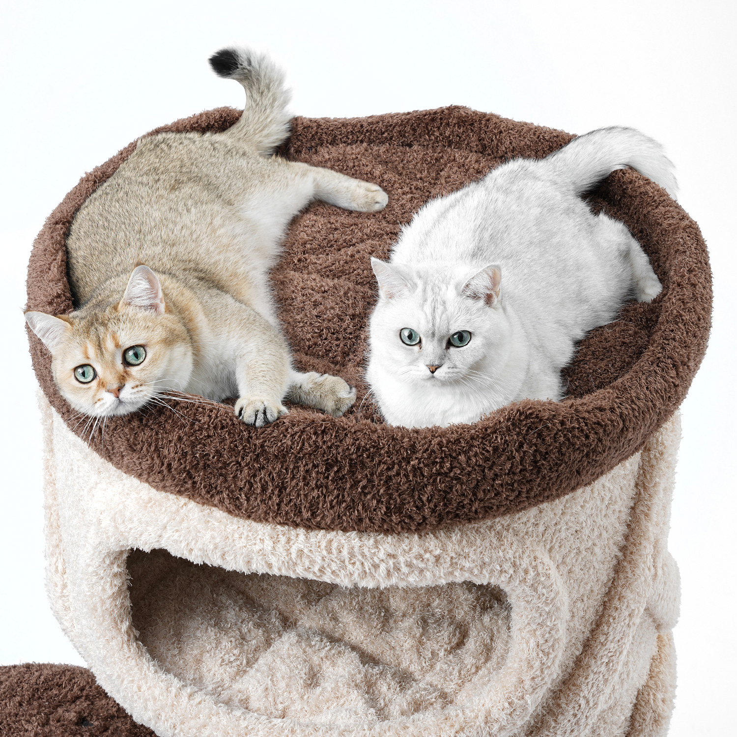 44'' H Solid Wood Cat Tree