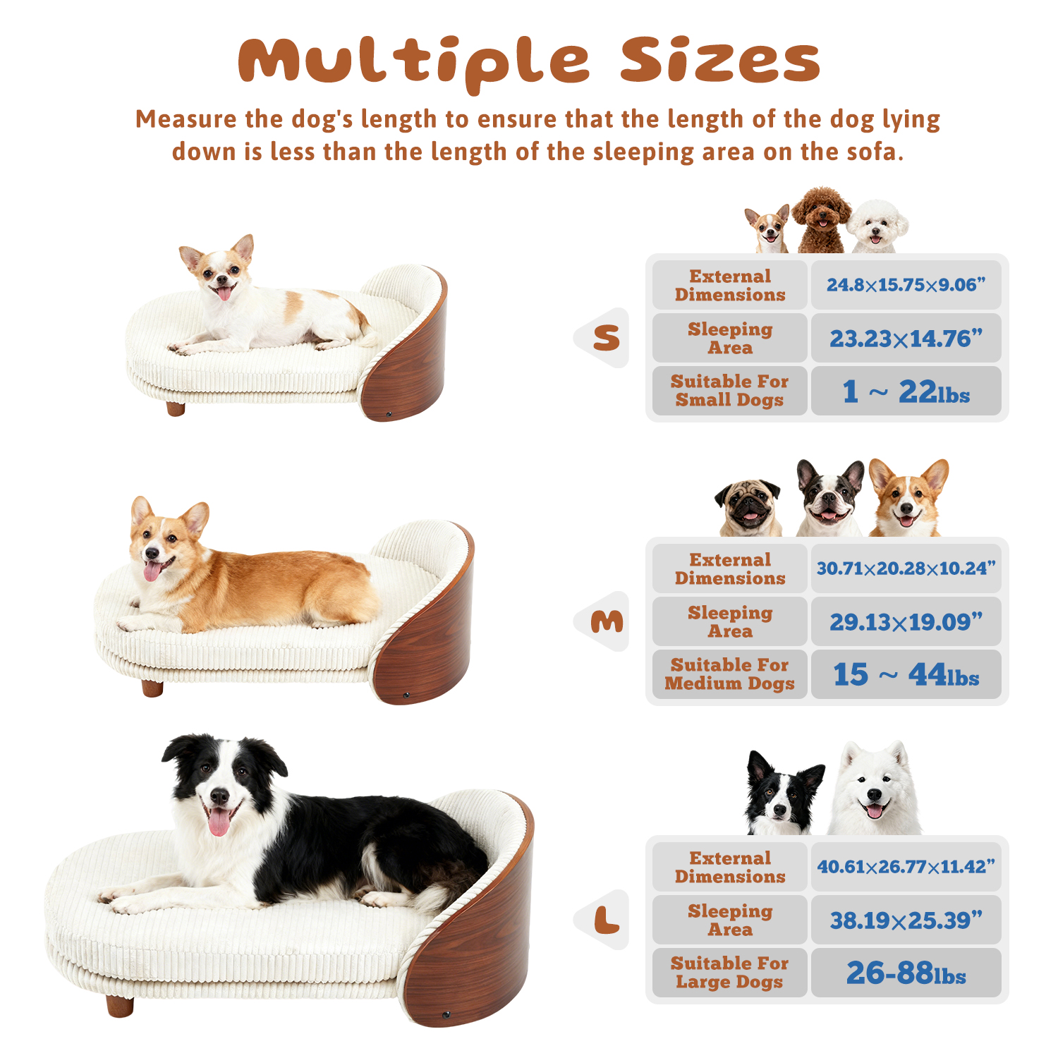 Luxury Solid Wood Dog Bed With Legs