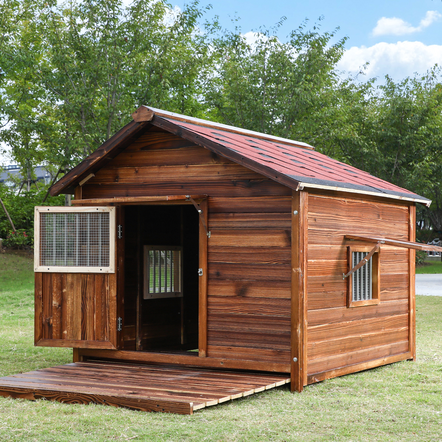 Solid Wood Dog House