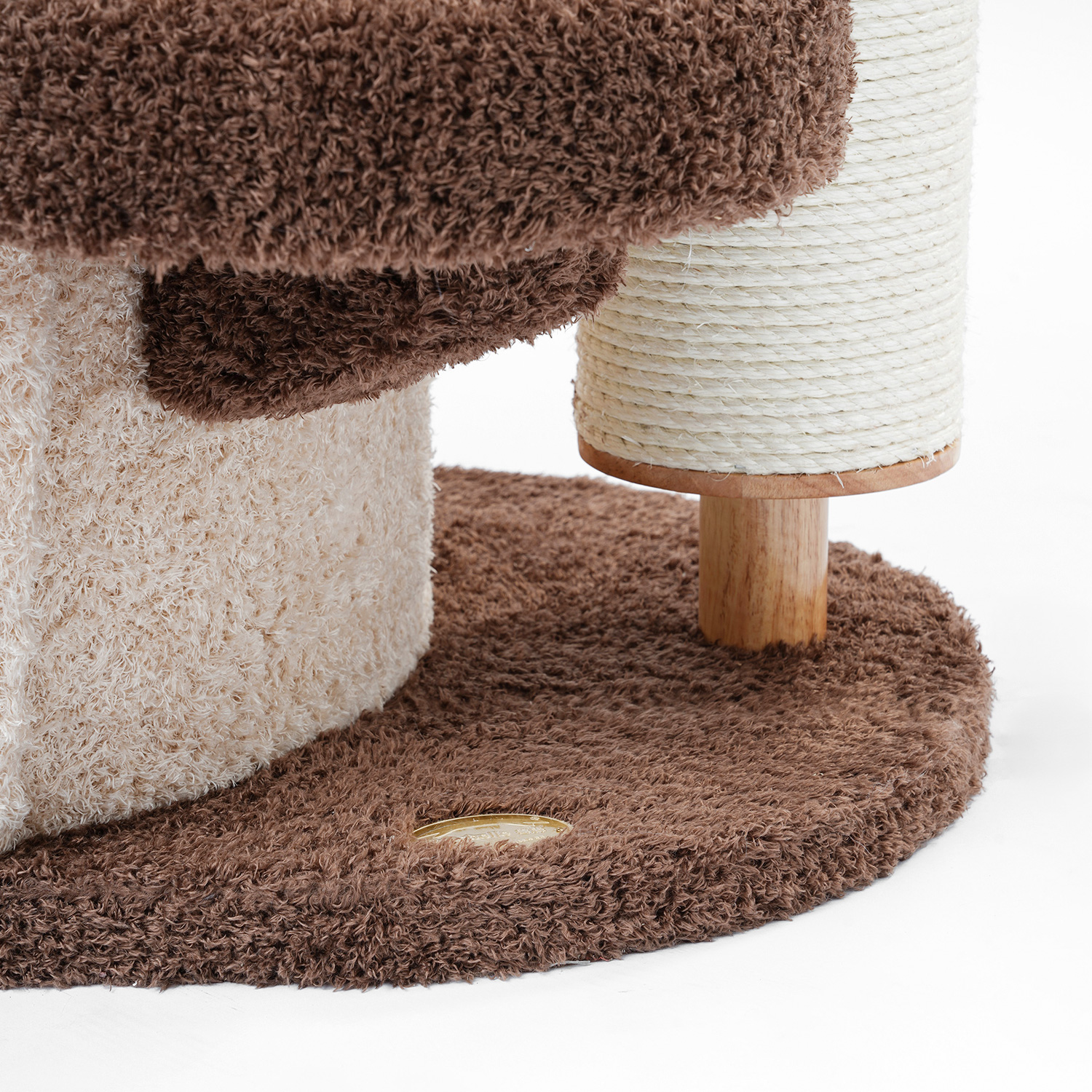 37'' H Solid Wood Cat Tree